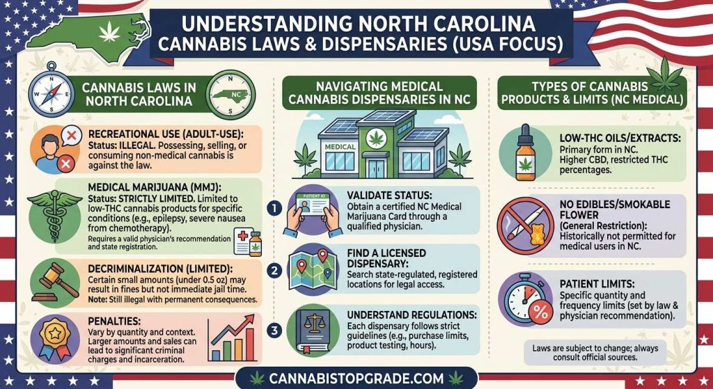 North Carolina Cannabis Laws and Dispensaries