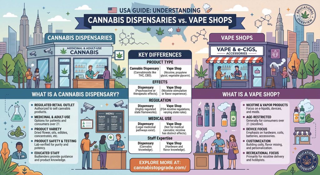 Cannabis Dispensaries and Vape Shops