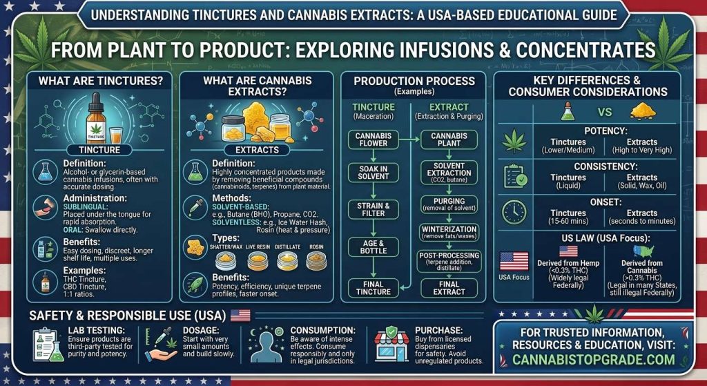 Tinctures and Cannabis Extracts
